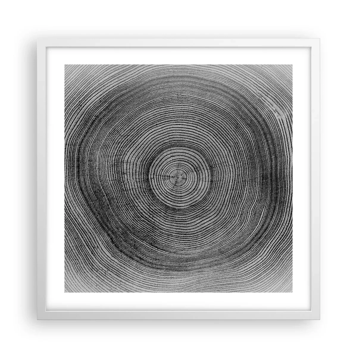 Affisch i vit ram - Ett tecken i tiden - 50x50 cm