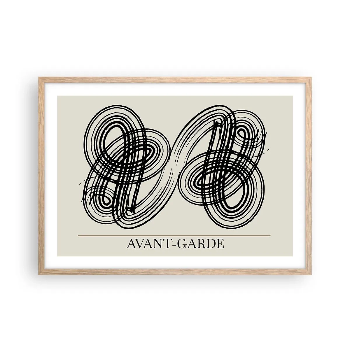 Affisch i ram av ljusek - Det kom ut spontant - 70x50 cm