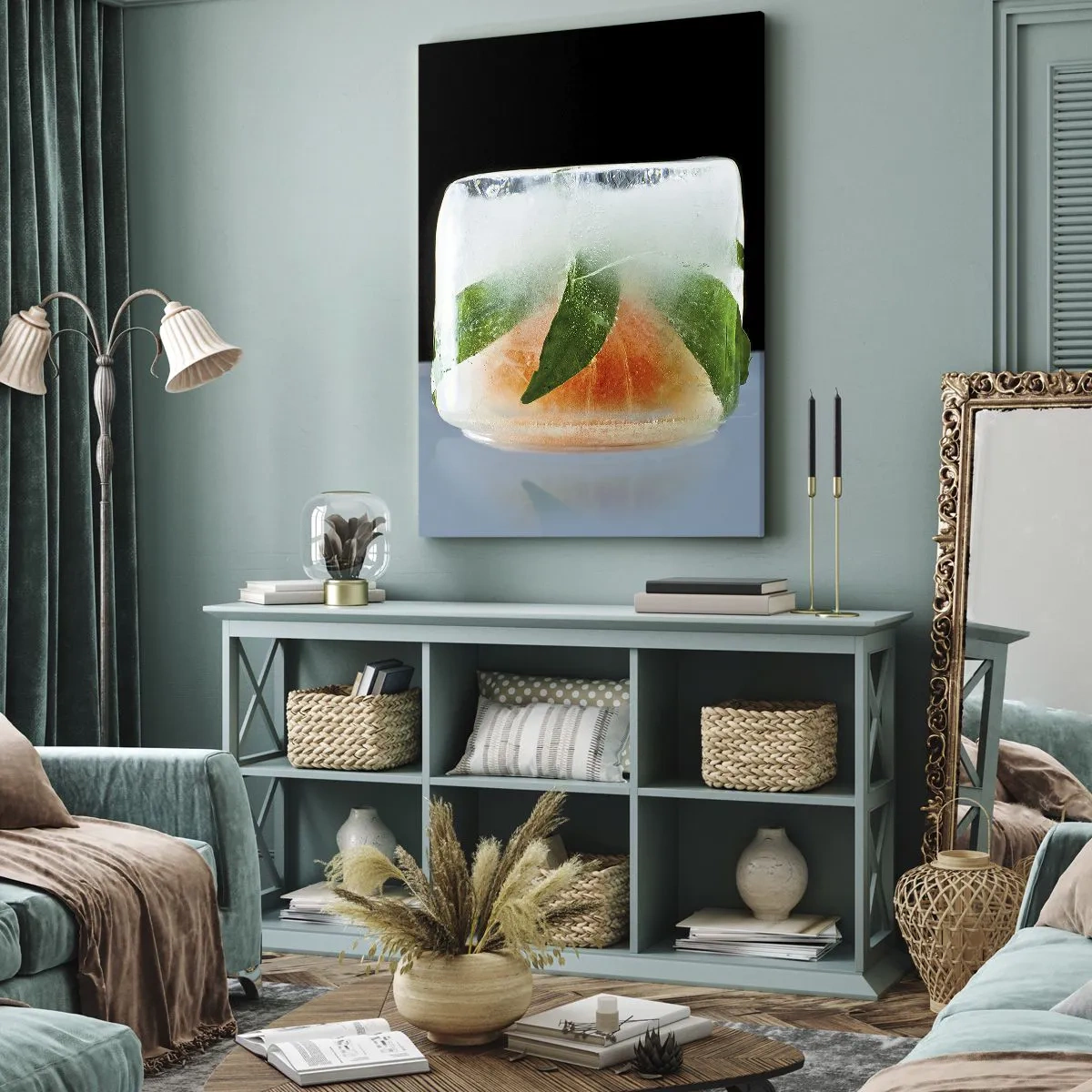 Canvastavla - Bild på duk - Fräschhet och svalka - 70x100 cm