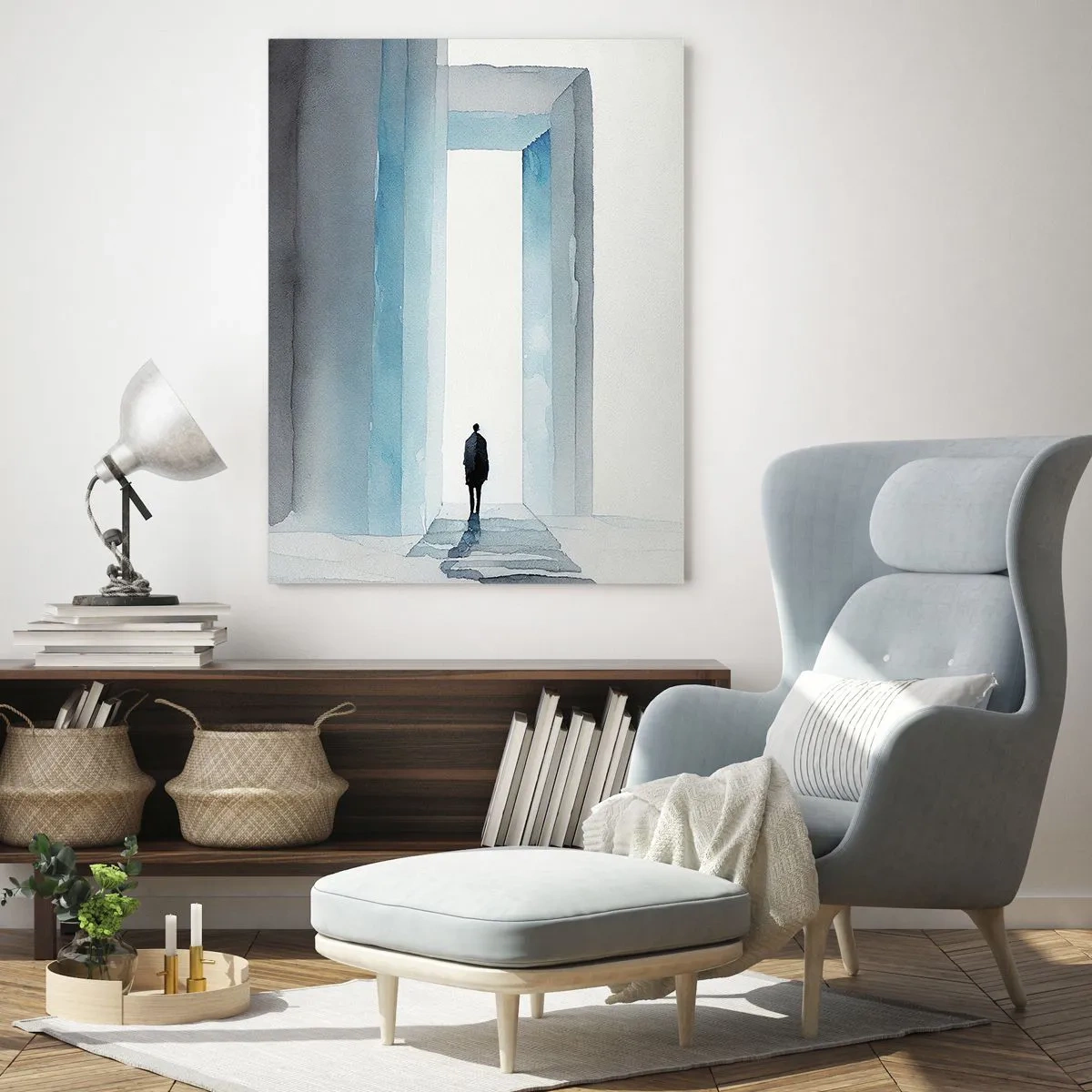 Glastavla - Bild på glas - Lev utan gränser - 50x70 cm