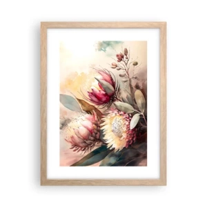 Affisch i ram av ljusek - Från profil och en face - 30x40 cm