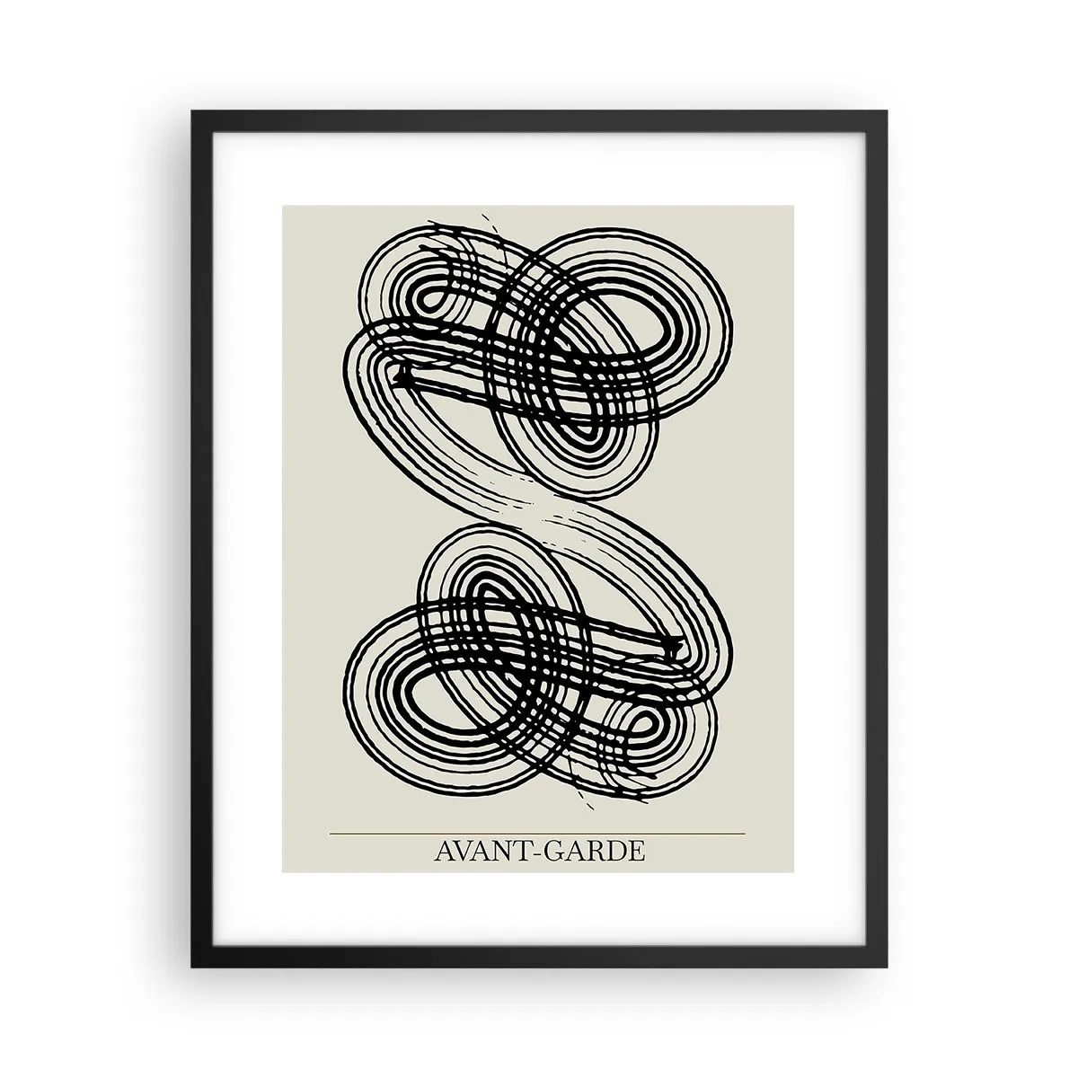 Affisch i svart ram - Det kom ut spontant - 40x50 cm