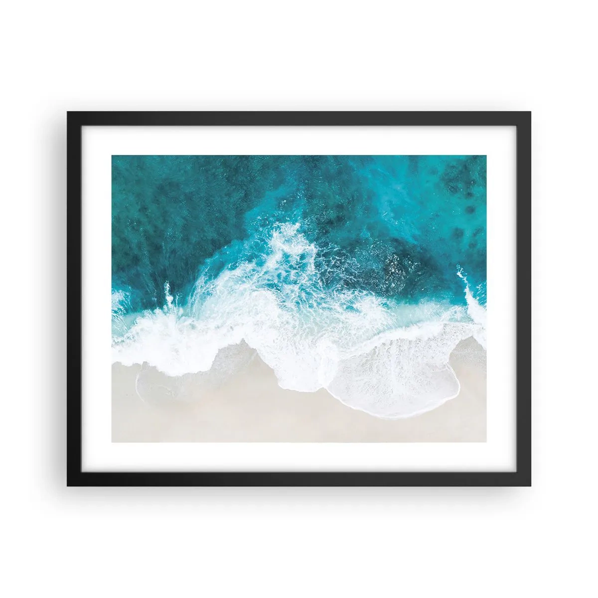 Affisch i svart ram - Naturlig smekning - 50x40 cm