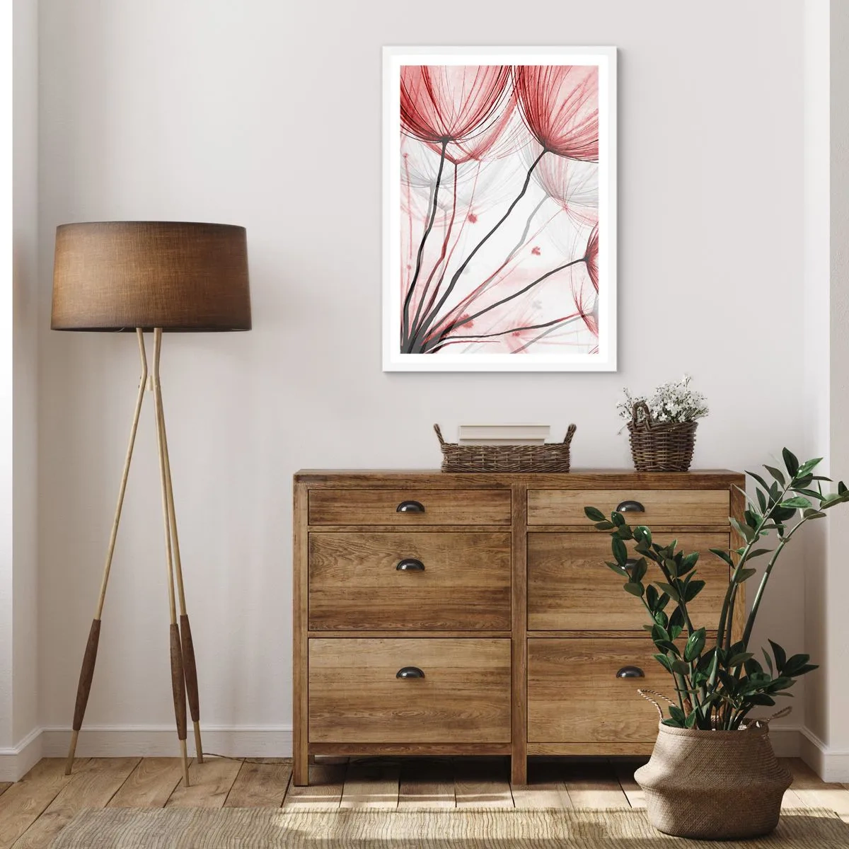 Affisch i vit ram - Före avresan - 70x100 cm