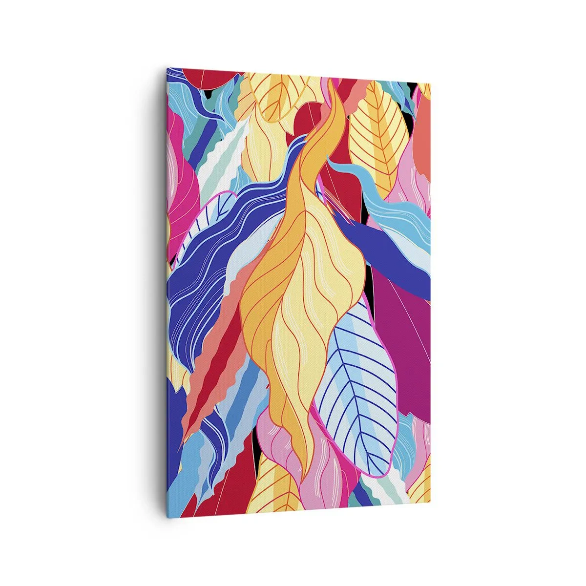 Canvastavla - Bild på duk - Färgglad röra - 80x120 cm