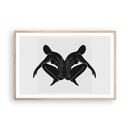 Affisch i ram av ljusek - En delad själ - 91x61 cm