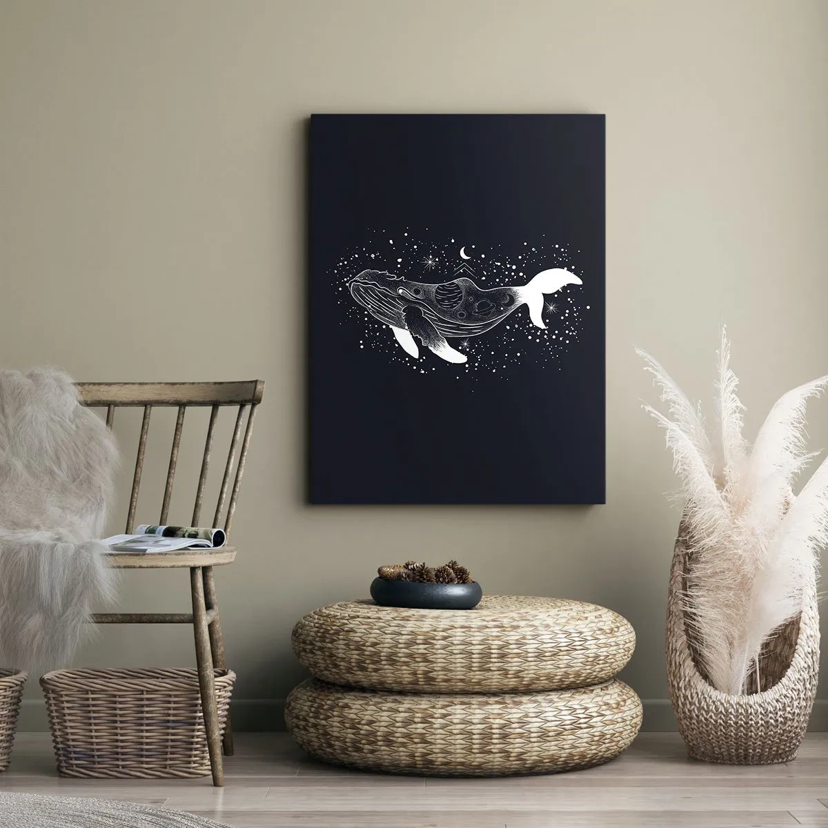 Canvastavla - Bild på duk - I universumets hav - 50x70 cm