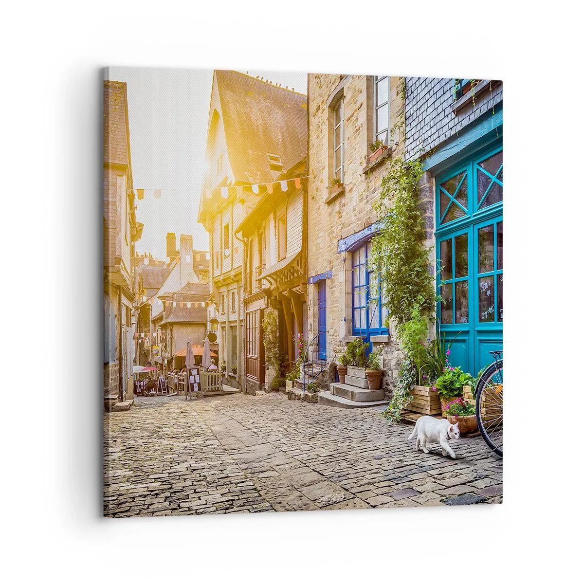 Canvastavla - Bild på duk - Stadens vita ande - 60x60 cm