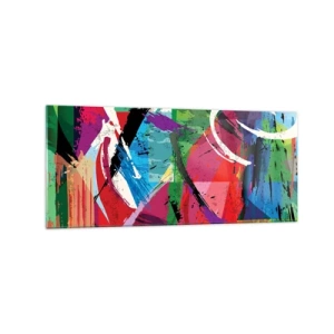 Glastavla - Bild på glas - Snabbt och livligt - 120x50 cm