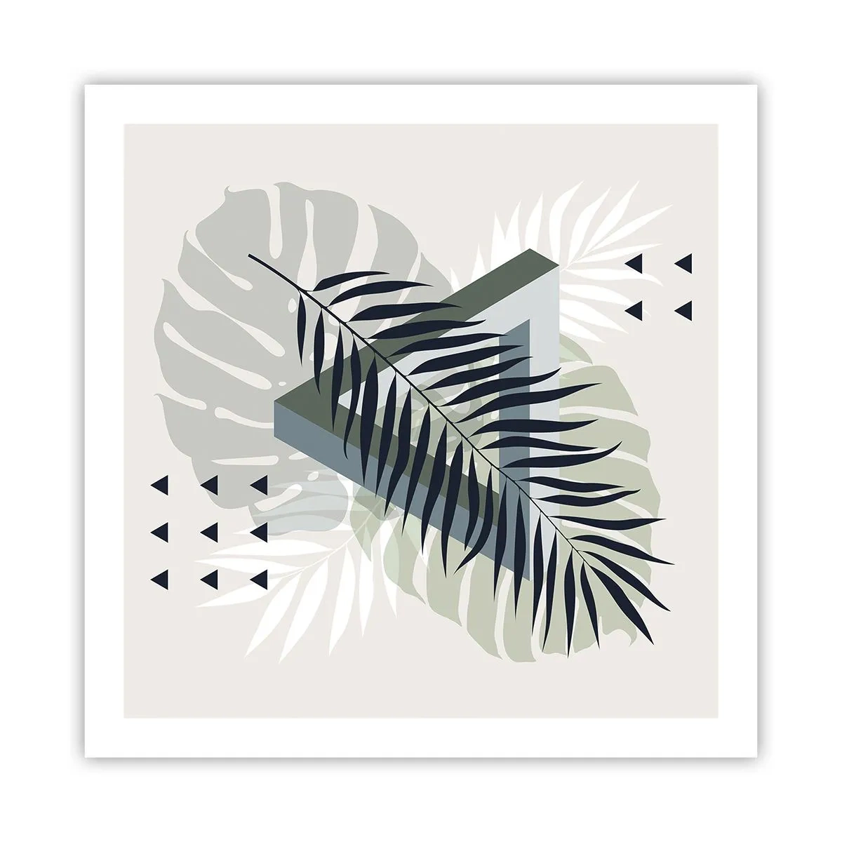 Affisch - Natur och geometri – två ordningar? - 60x60 cm