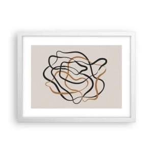 Affisch i vit ram - Allt har gått fel - 40x30 cm