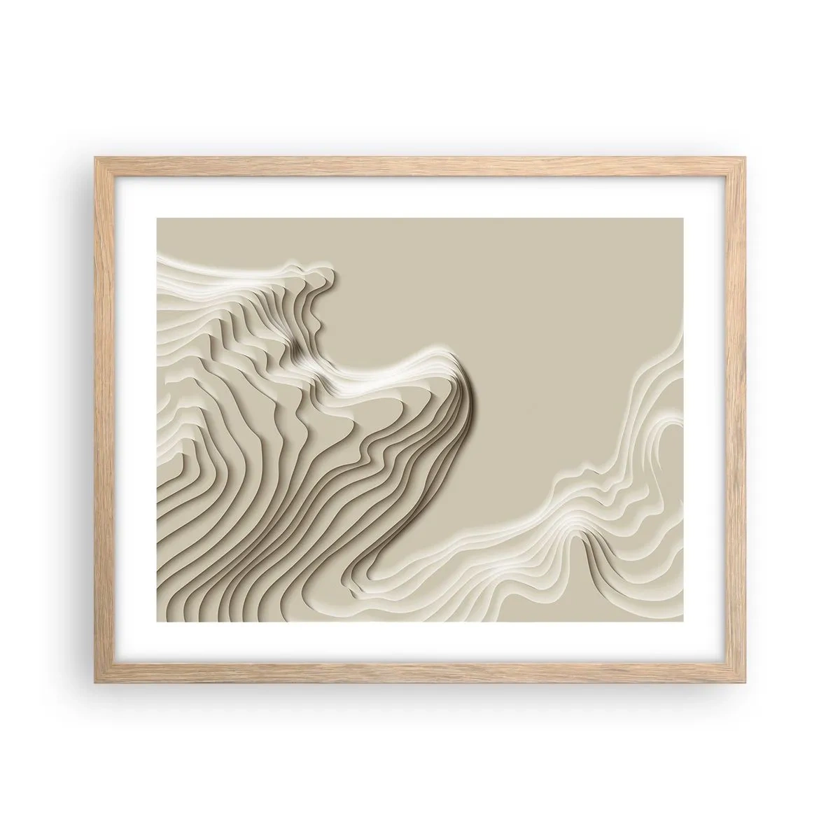 Affisch i ram av ljusek - Konstens topografi - 50x40 cm