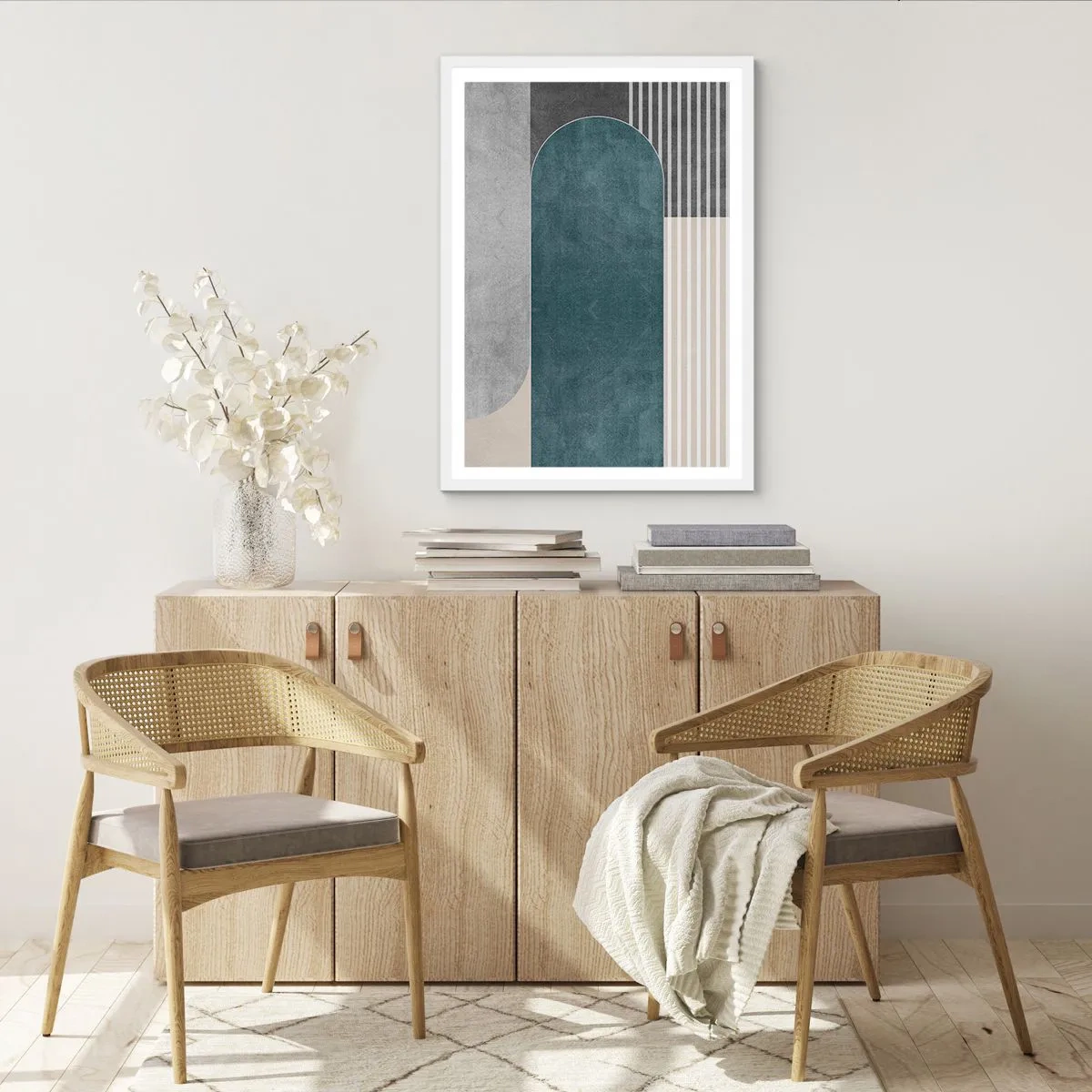 Affisch i vit ram - Horisontell komposition - 50x70 cm