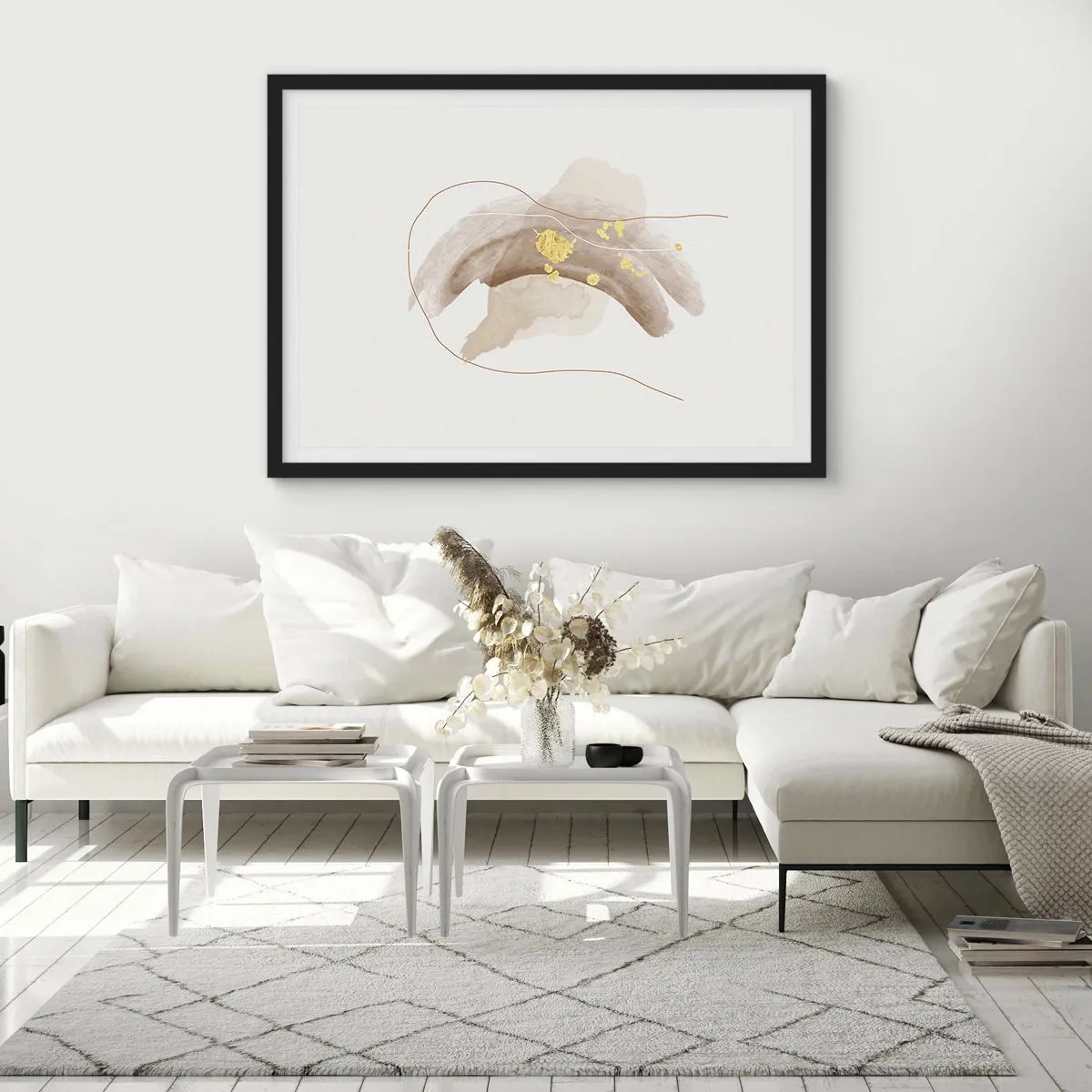 Affisch i svart ram - Träffat i rummet - 70x50 cm
