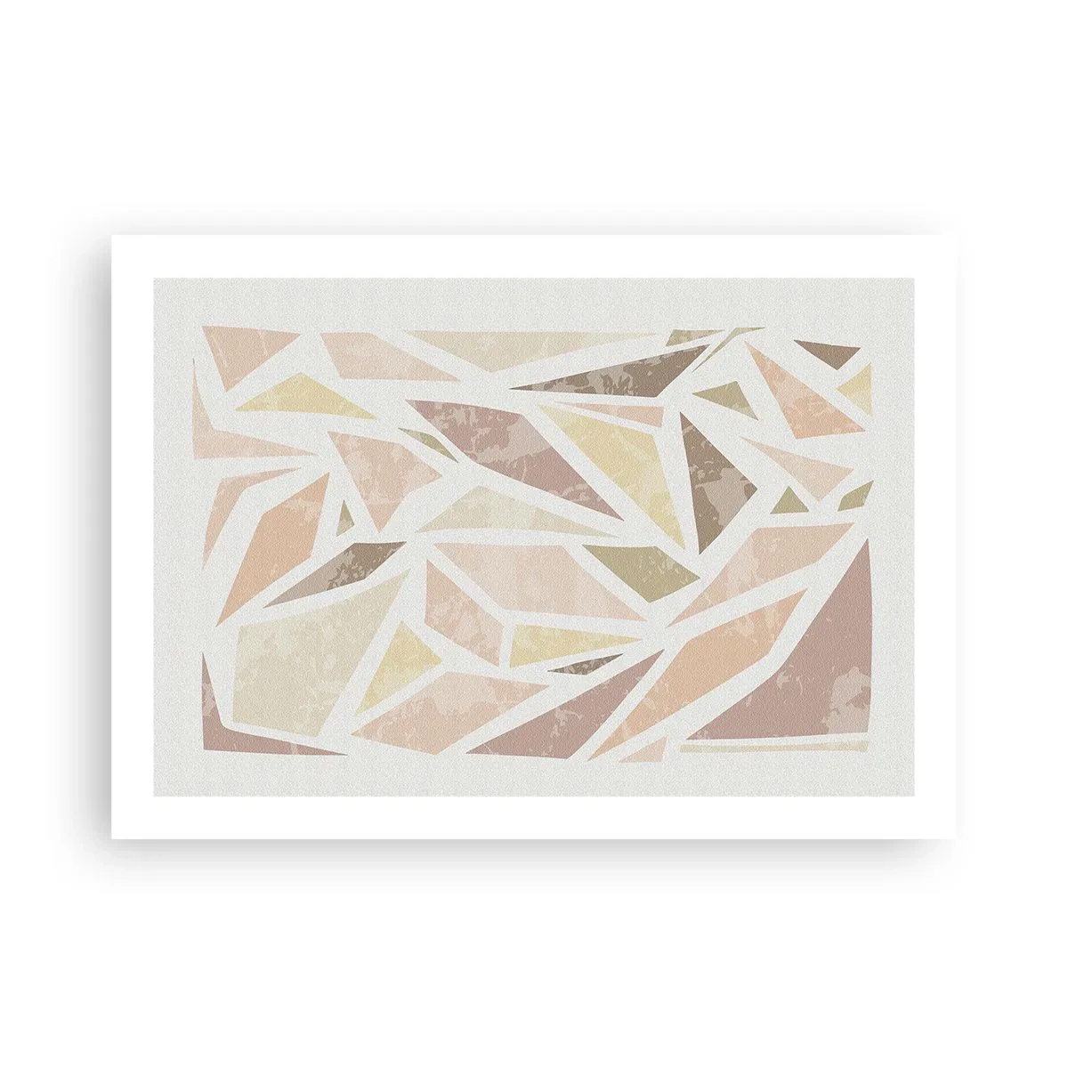 Affisch - Komposition av färgat glas - 70x50 cm