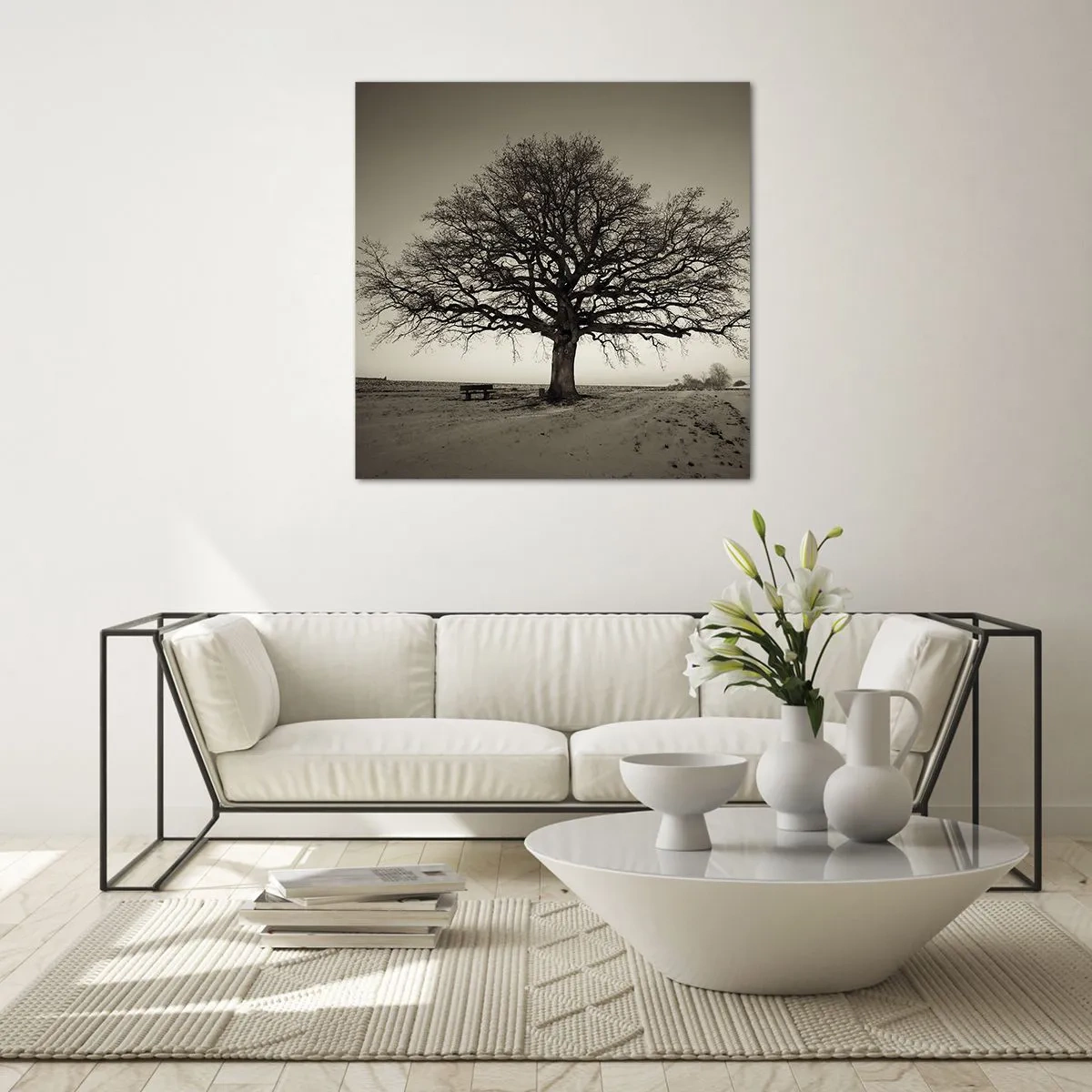 Glastavla - Bild på glas - Härifrån till evighet - 70x70 cm