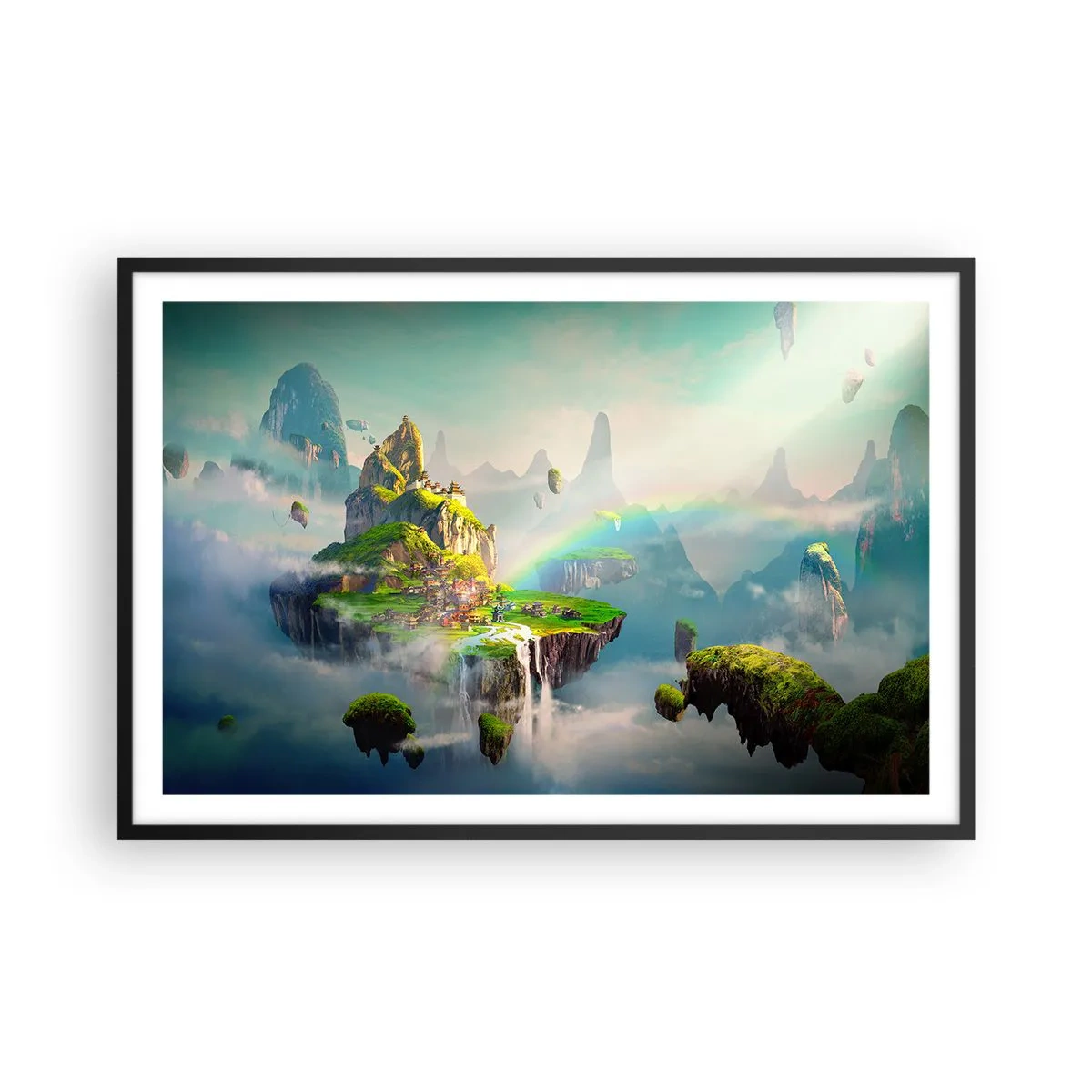 Affisch i svart ram - Mellanhimmel - 91x61 cm