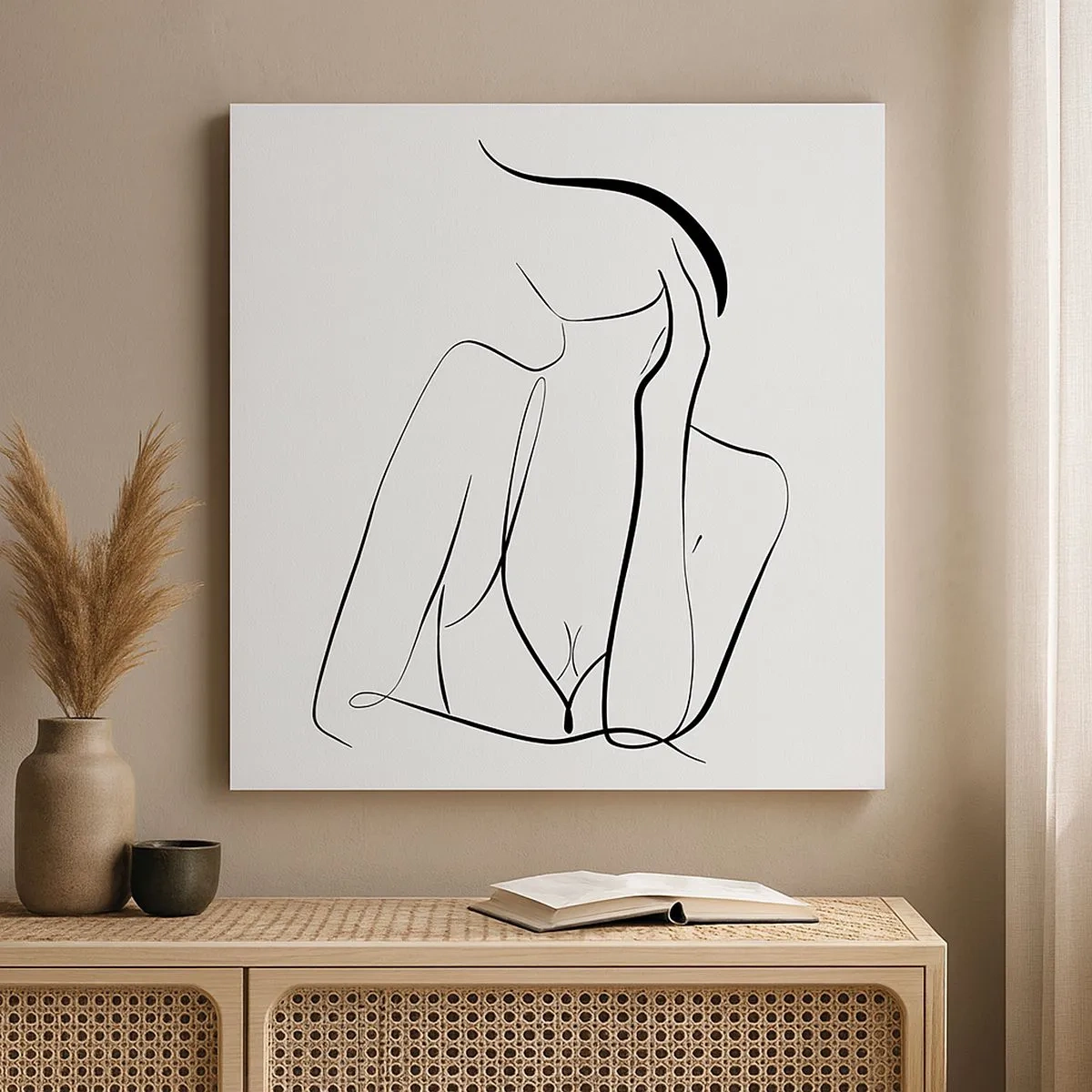 Canvastavla - Bild på duk - På drömvågen - 30x30 cm