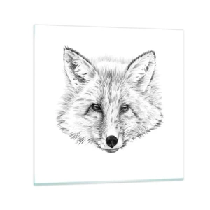 Glastavla - Bild på glas - Kan dessa ögon ljuga? - 60x60 cm
