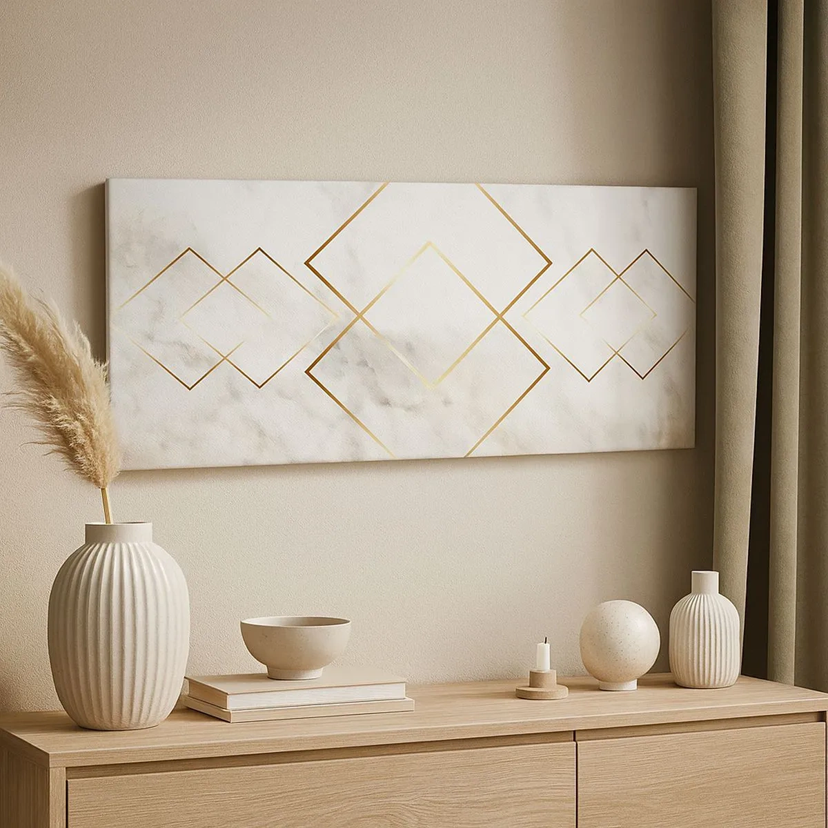 Canvastavla - Bild på duk - Utsikt över oändlighet - 100x40 cm