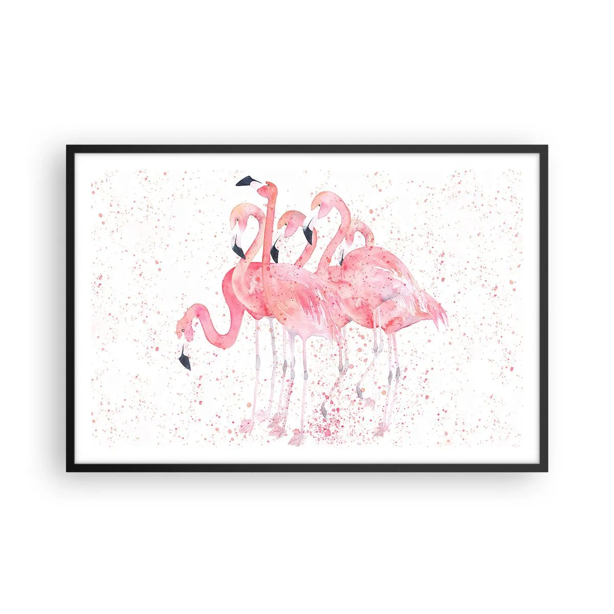 Affisch i svart ram - Rosa bandet - 91x61 cm