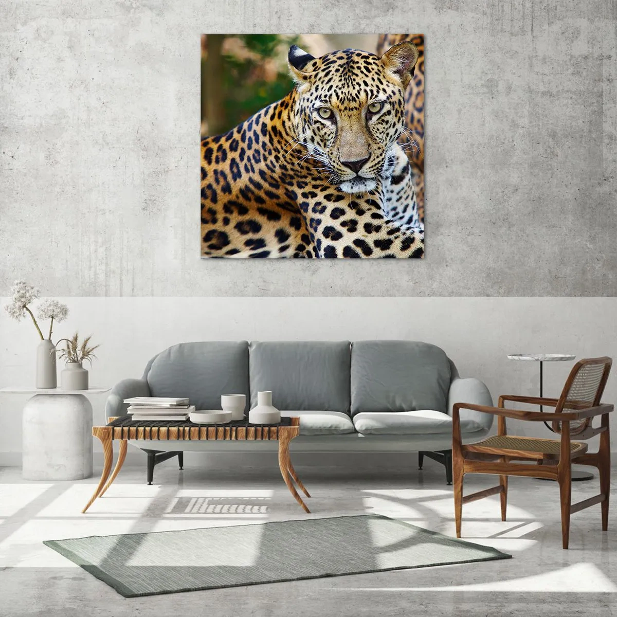 Glastavla - Bild på glas - Vild och lugn - 30x30 cm