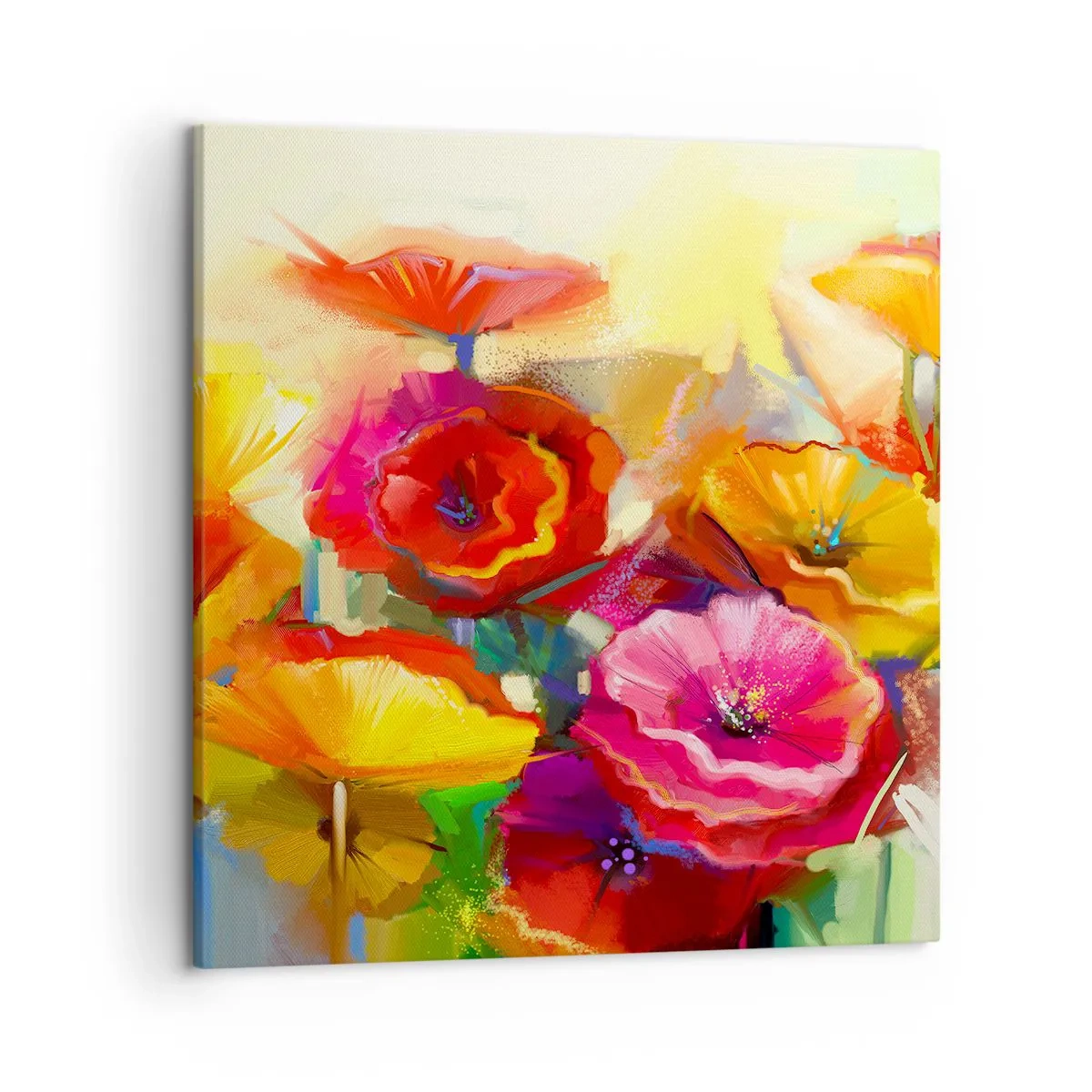 Canvastavla - Bild på duk - Inte bara rött - 50x50 cm