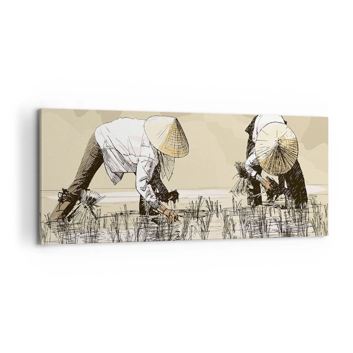 Canvastavla - Bild på duk - Lyckad skörd - 100x40 cm