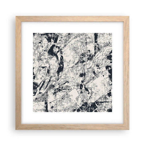 Affisch i ram av ljusek - Motsatsernas interpenetration - 30x30 cm