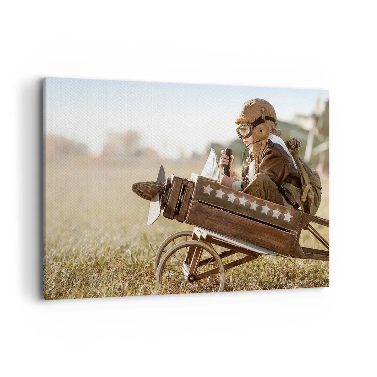 Canvastavla - Bild på duk - Stort mot drömmarna - 100x70 cm