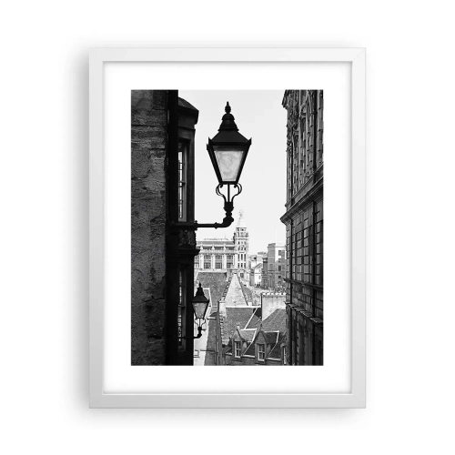 Affisch i vit ram - Historia från Edinburgh - 30x40 cm