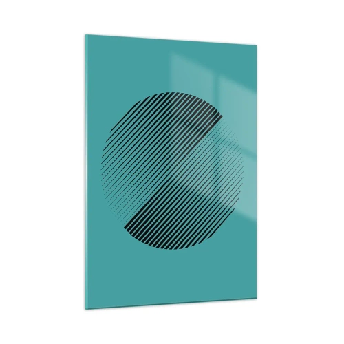 Glastavla - Bild på glas - Cirkeln - en geometrisk variation - 50x70 cm