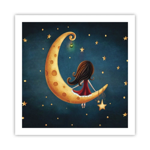 Affisch - En gång i tiden... - 60x60 cm