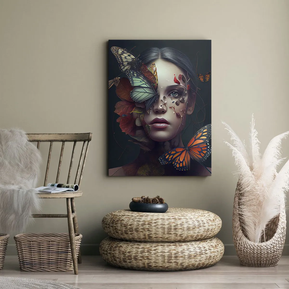 Canvastavla - Bild på duk - En underbar metamorfos - 70x100 cm