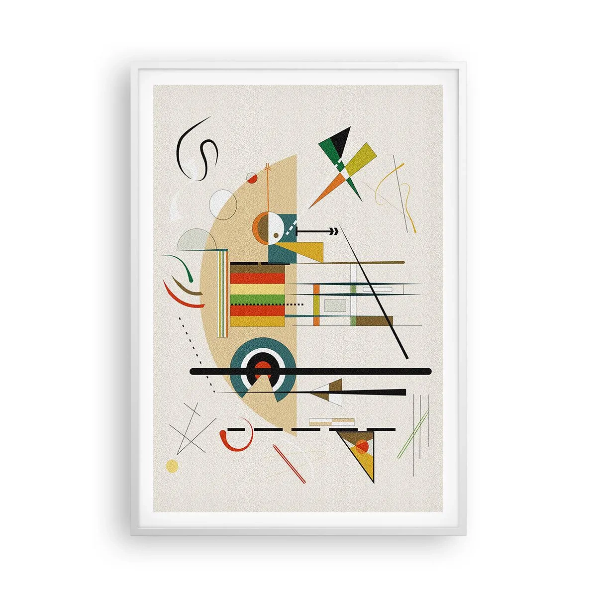 Affisch i vit ram - Så världen skrattar - 70x100 cm