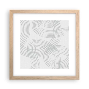 Affisch i ram av ljusek - Det finns ingen rak väg - 30x30 cm