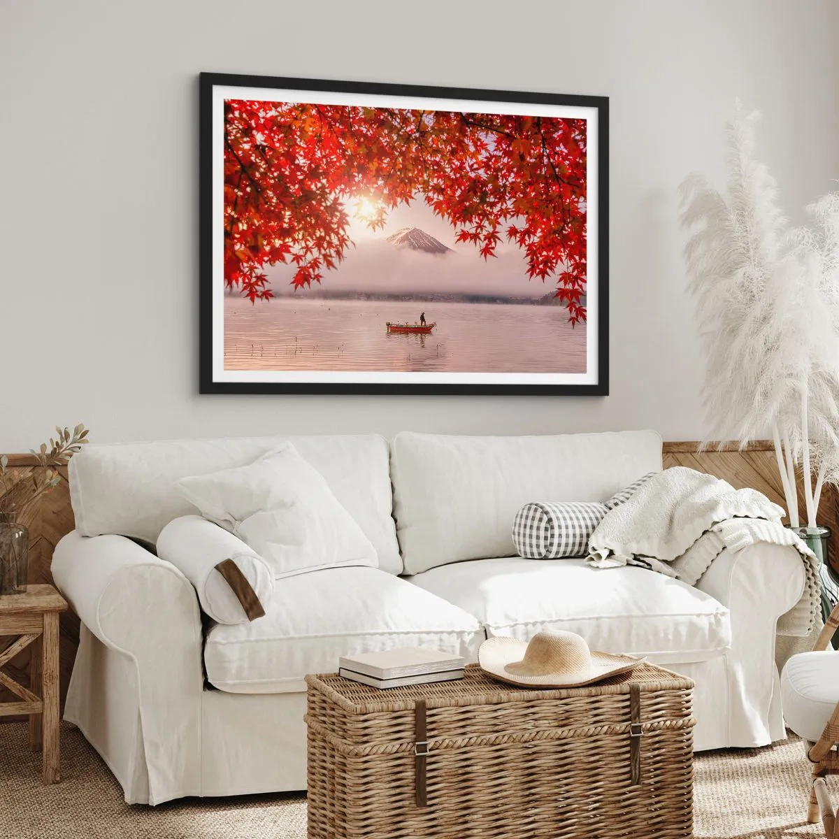 Affisch i svart ram - I japansk stämning - 91x61 cm