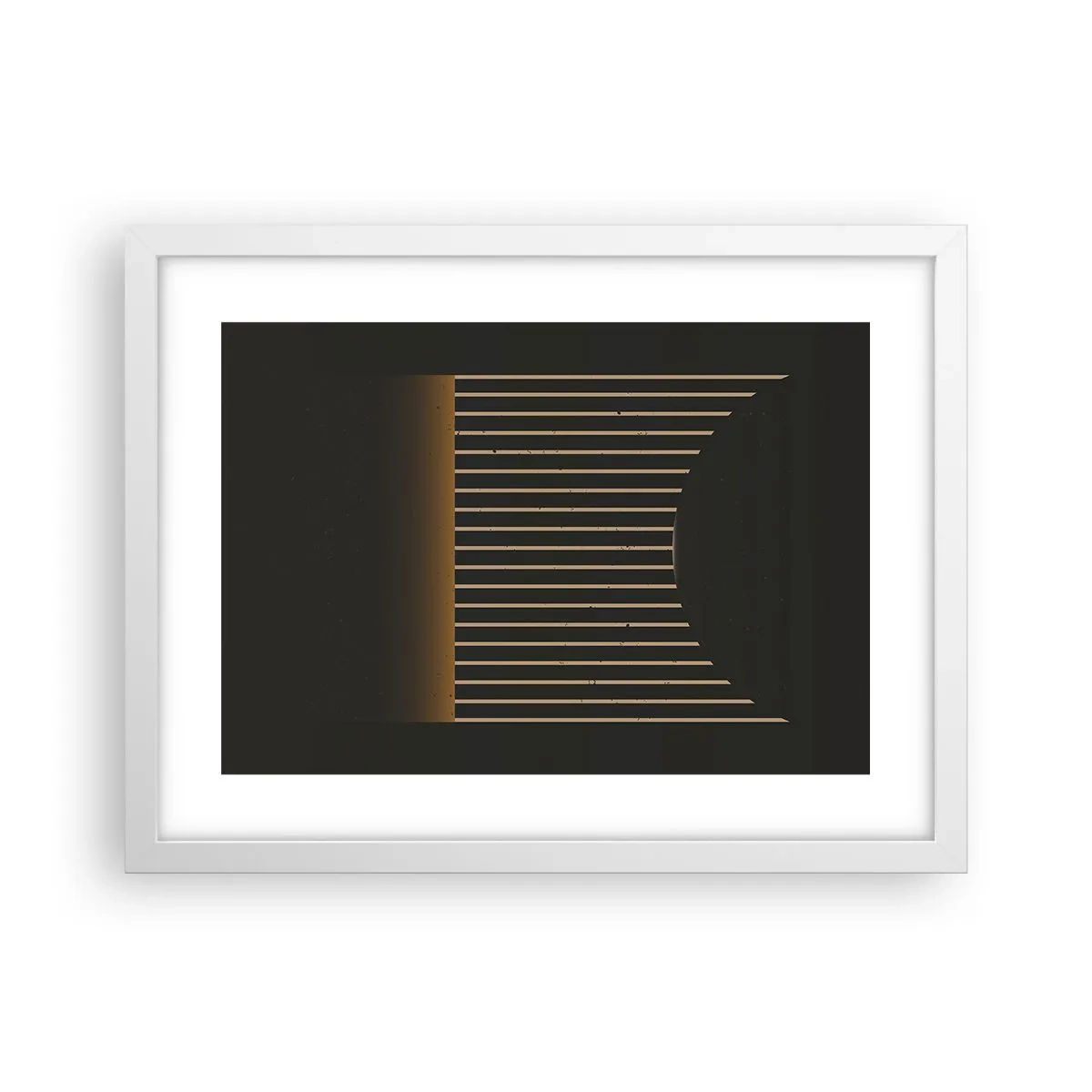 Affisch i vit ram - Utforska mörkret - 40x30 cm