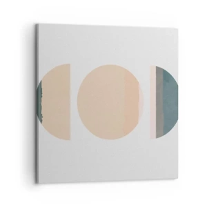 Canvastavla - Bild på duk - Hjul efter hjul - 60x60 cm