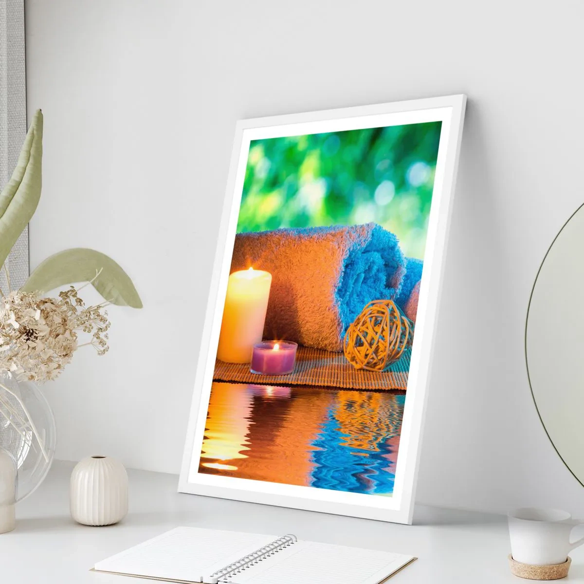 Affisch i vit ram - Tid för kroppen - 50x70 cm