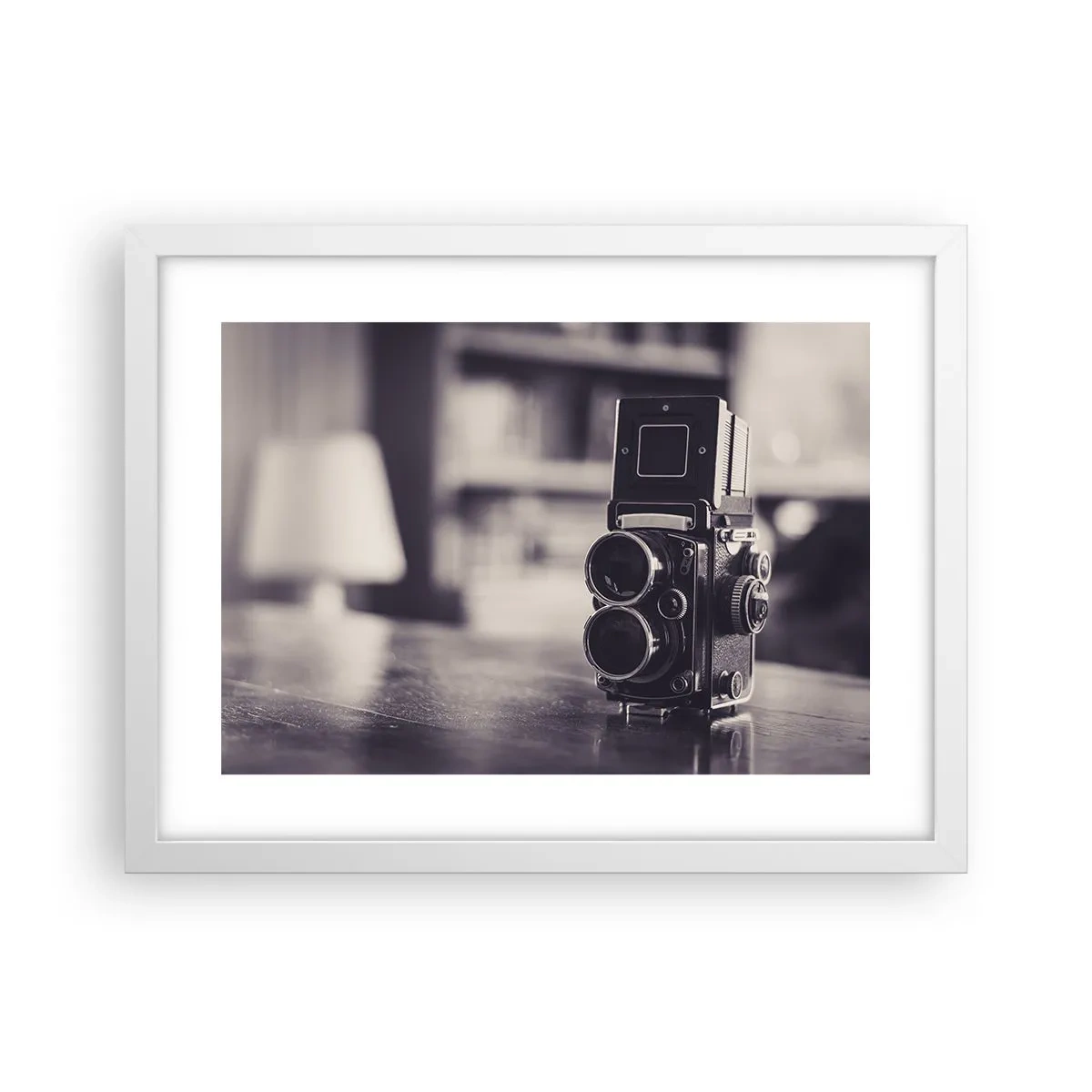 Affisch i vit ram - Ett gammalt fotografis magi - 40x30 cm