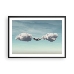 Affisch i svart ram - Stundens salighet - 70x50 cm