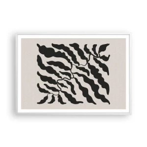 Affisch i vit ram - Kvadratens natur - 100x70 cm