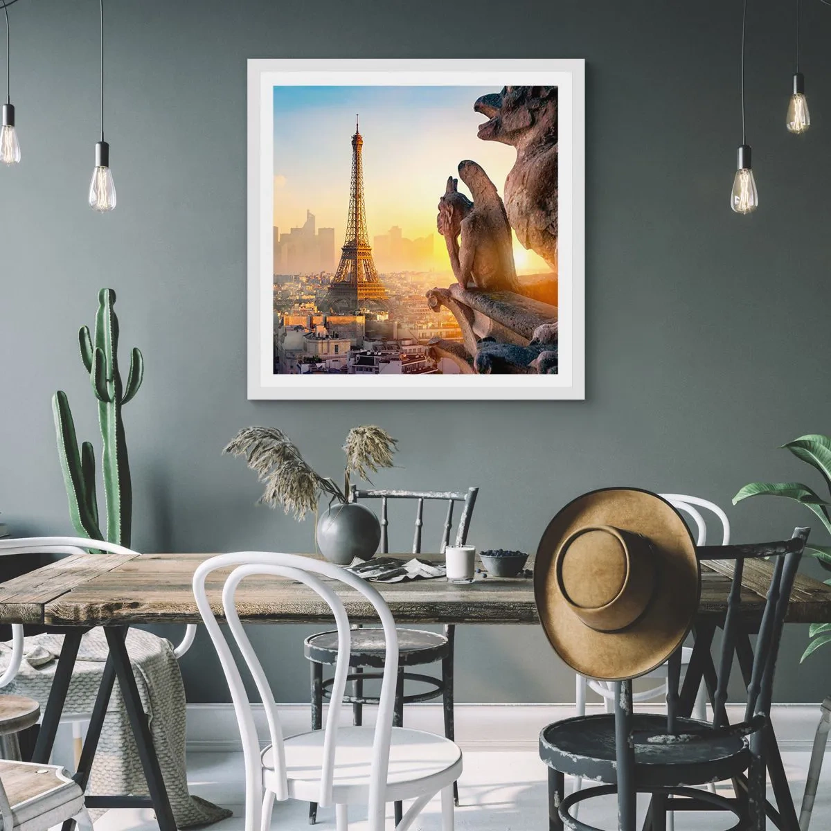 Affisch i vit ram - En hel del har ändrats… - 50x50 cm