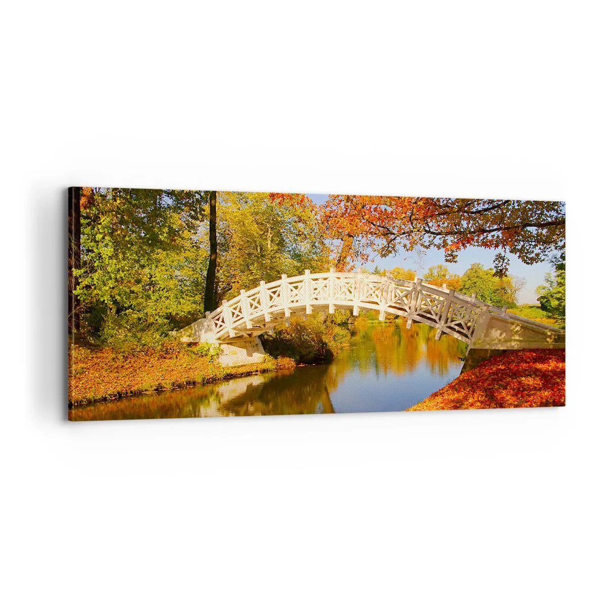 Canvastavla - Bild på duk - På suckarnas vita bro - 100x40 cm