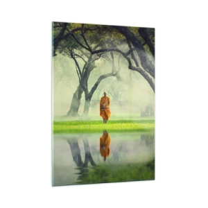 Glastavla - Bild på glas - På väg till upplysningen - 50x70 cm