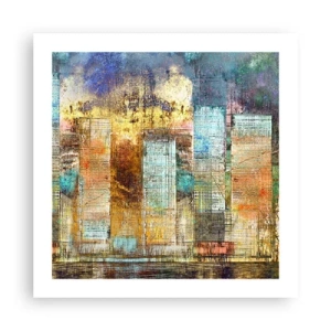 Affisch - Solig metropol - 50x50 cm