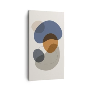 Canvastavla - Bild på duk - Färgernas droppar - 45x80 cm