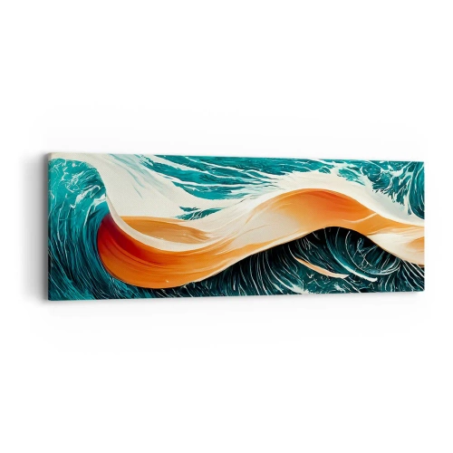 Canvastavla - Bild på duk - Surfarens dröm - 90x30 cm