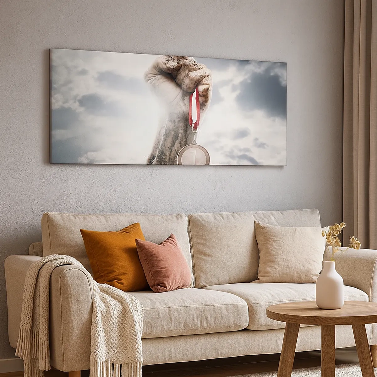 Canvastavla - Bild på duk - Per aspera ad astra - 30x30 cm